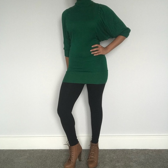Green Sweater Dress With Tights Leslie Sweater Dress- Hunter Green Large Green Sweater Dress With Tights Leslie Sweater Dress- Hunter Green Large